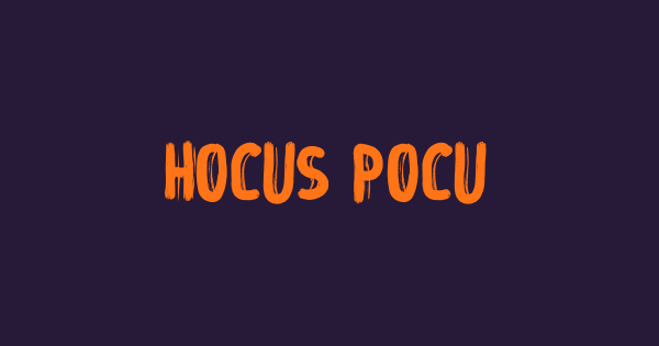 Hocus Pocus font thumbnail
